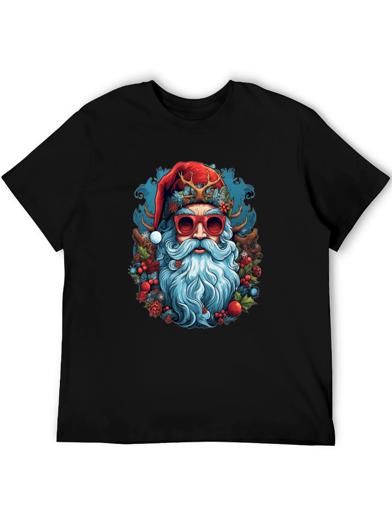 Cool Santa Graphic Tee - Holiday Style