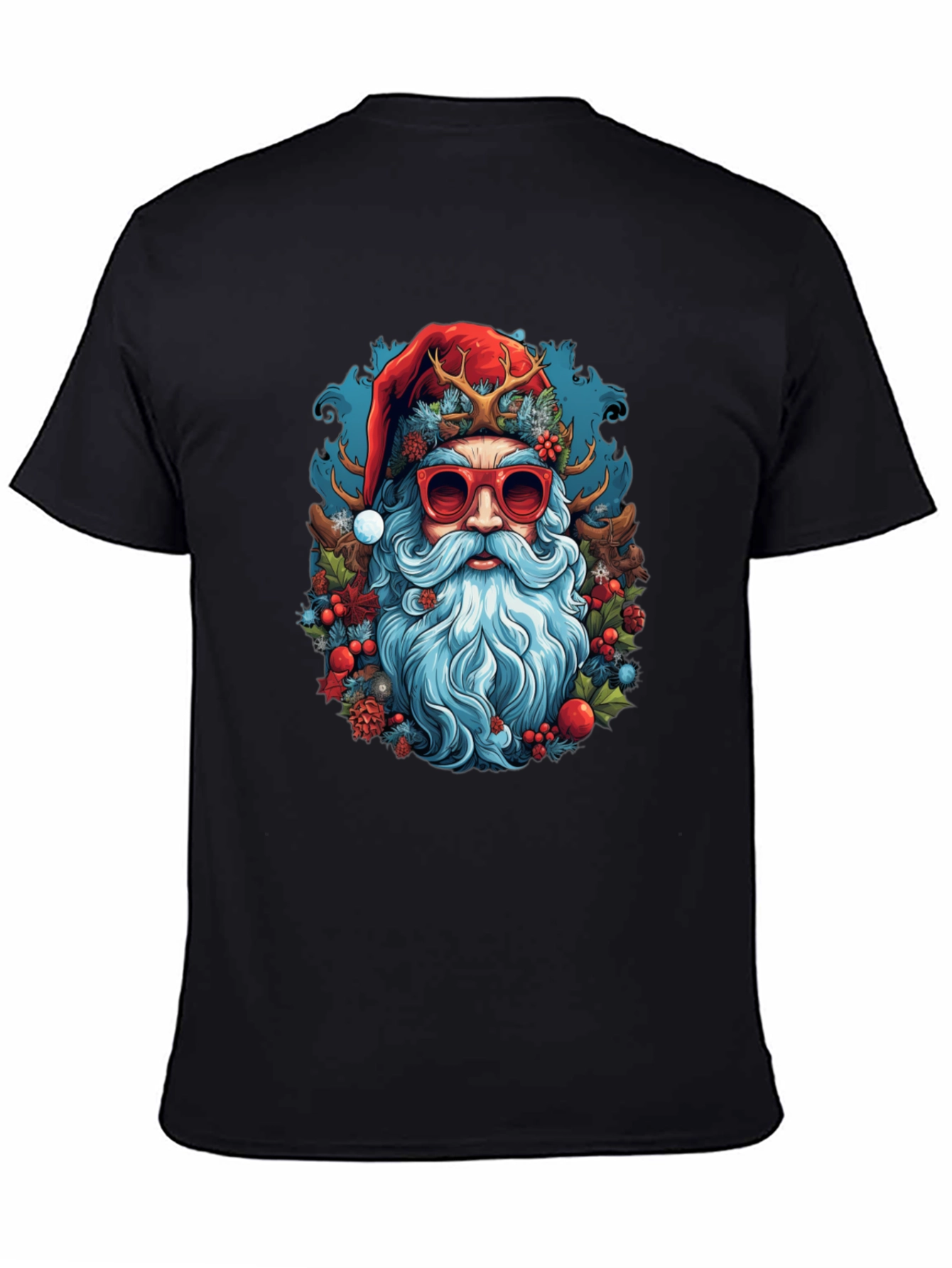Cool Santa Graphic Tee - Holiday Style