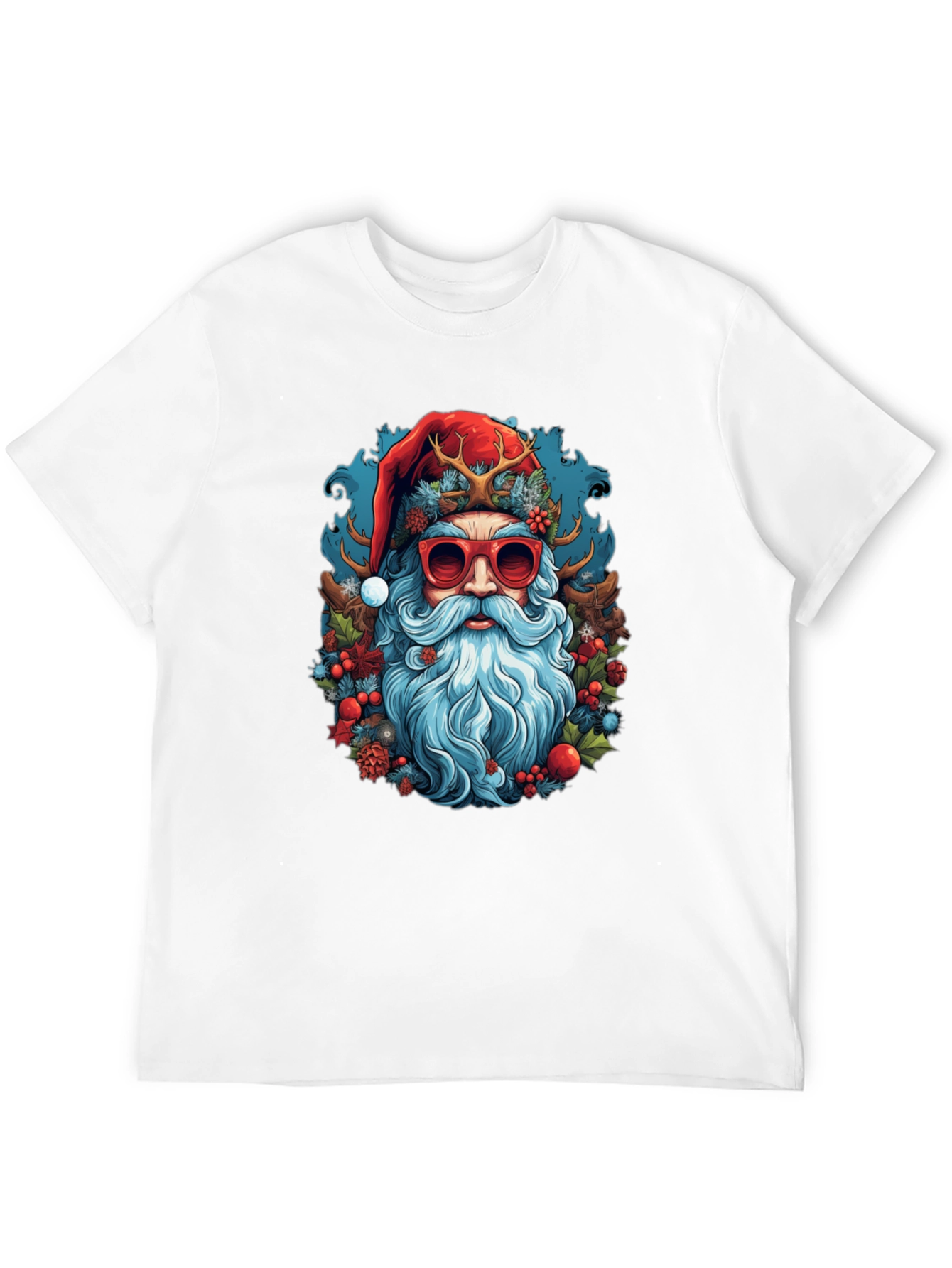 Cool Santa Graphic Tee - Holiday Style
