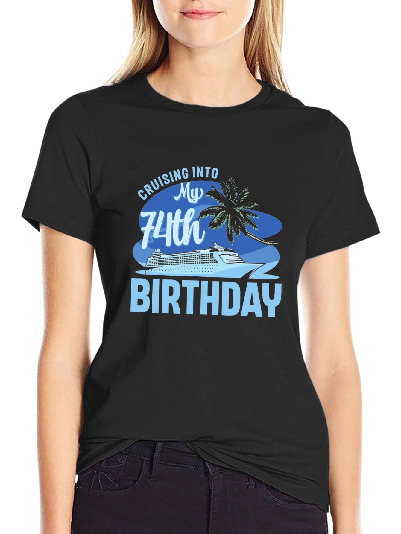 Cruising into 74th Birthday T-Shirt