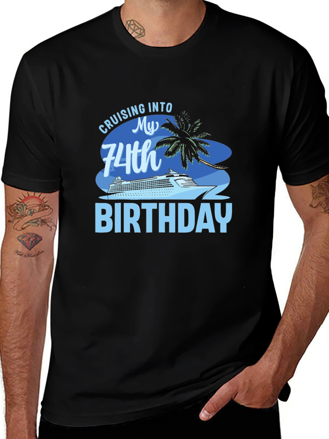 Cruising into 74th Birthday T-Shirt