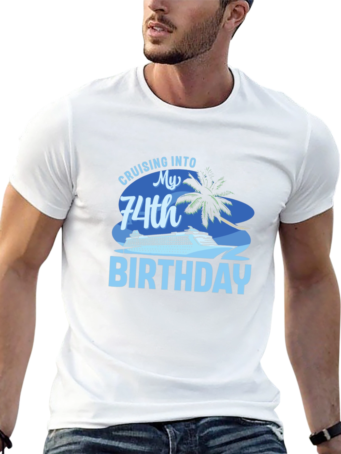 Cruising into 74th Birthday T-Shirt