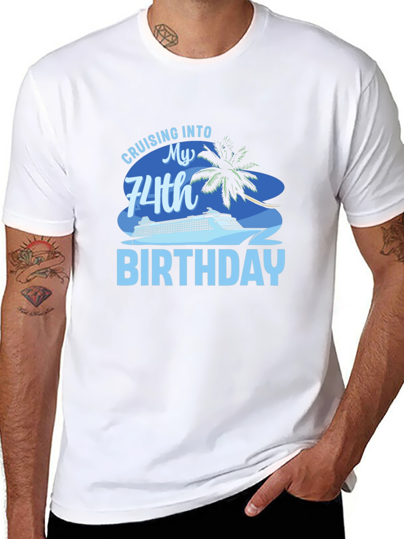 Cruising into 74th Birthday T-Shirt