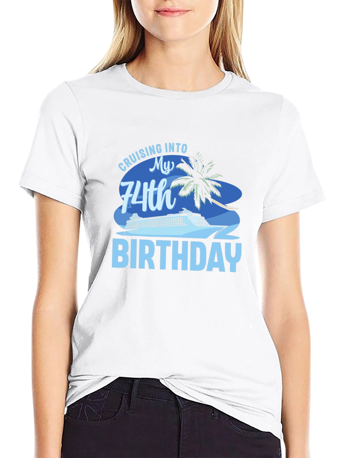 Cruising into 74th Birthday T-Shirt