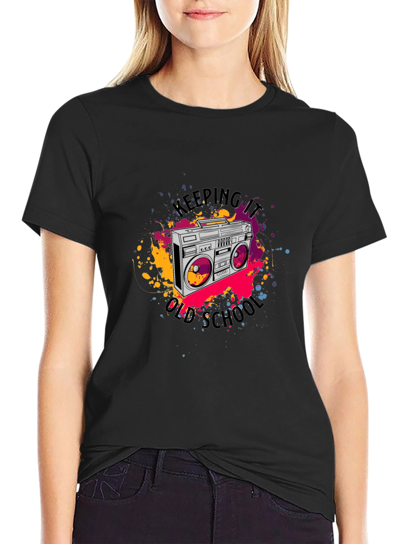 Retro Boombox T-Shirt - Keeping It Old School