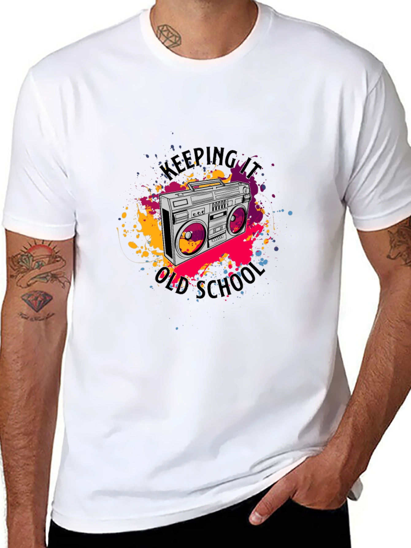 Retro Boombox T-Shirt - Keeping It Old School