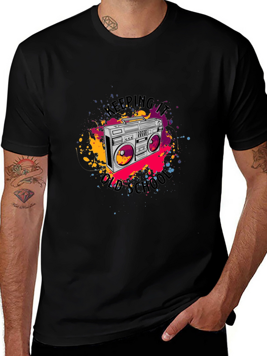 Retro Boombox T-Shirt - Keeping It Old School