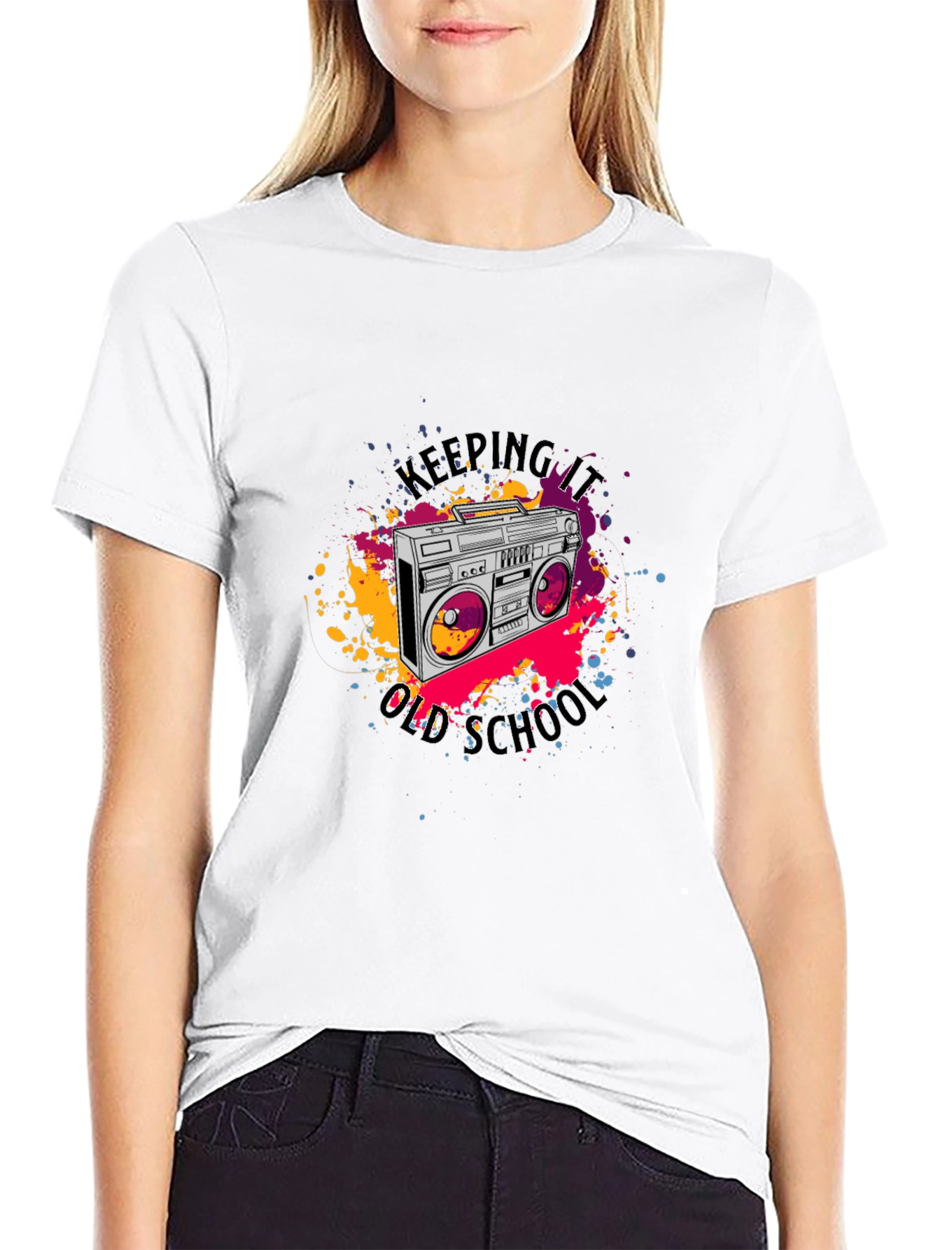 Retro Boombox T-Shirt - Keeping It Old School