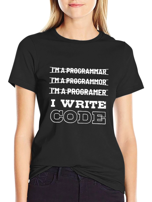 I Write Code T-Shirt - Funny Programmer Tee