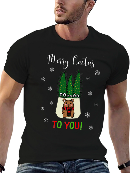 Merry Cactus To You! Funny Christmas T-Shirt