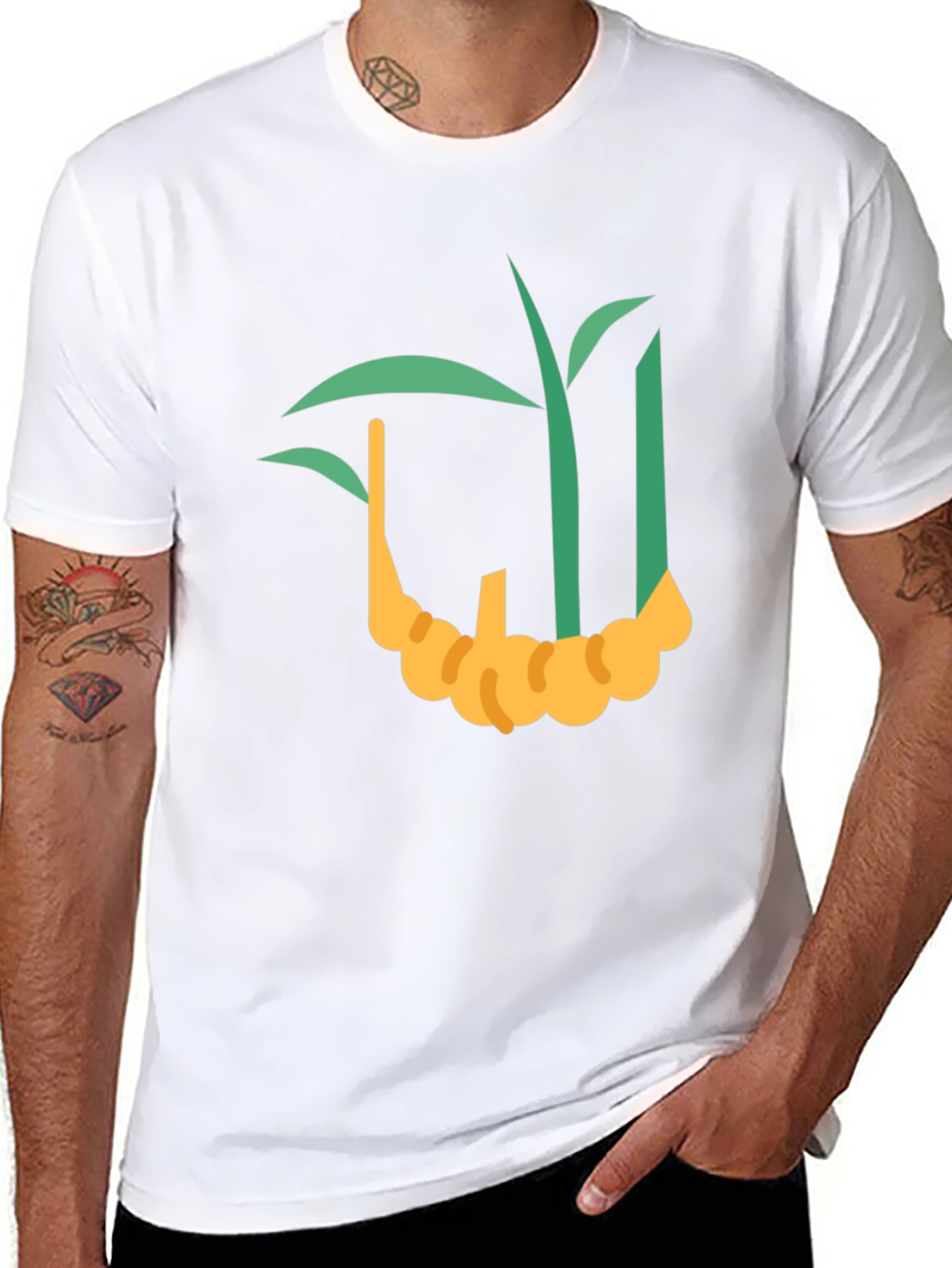 Ginger Plant Graphic Tee - Unique Design