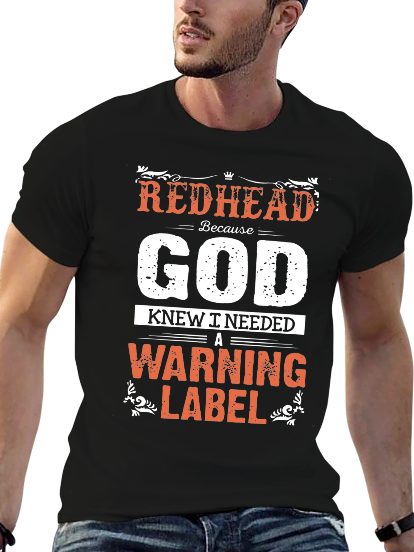 Redhead Warning Label T-Shirt