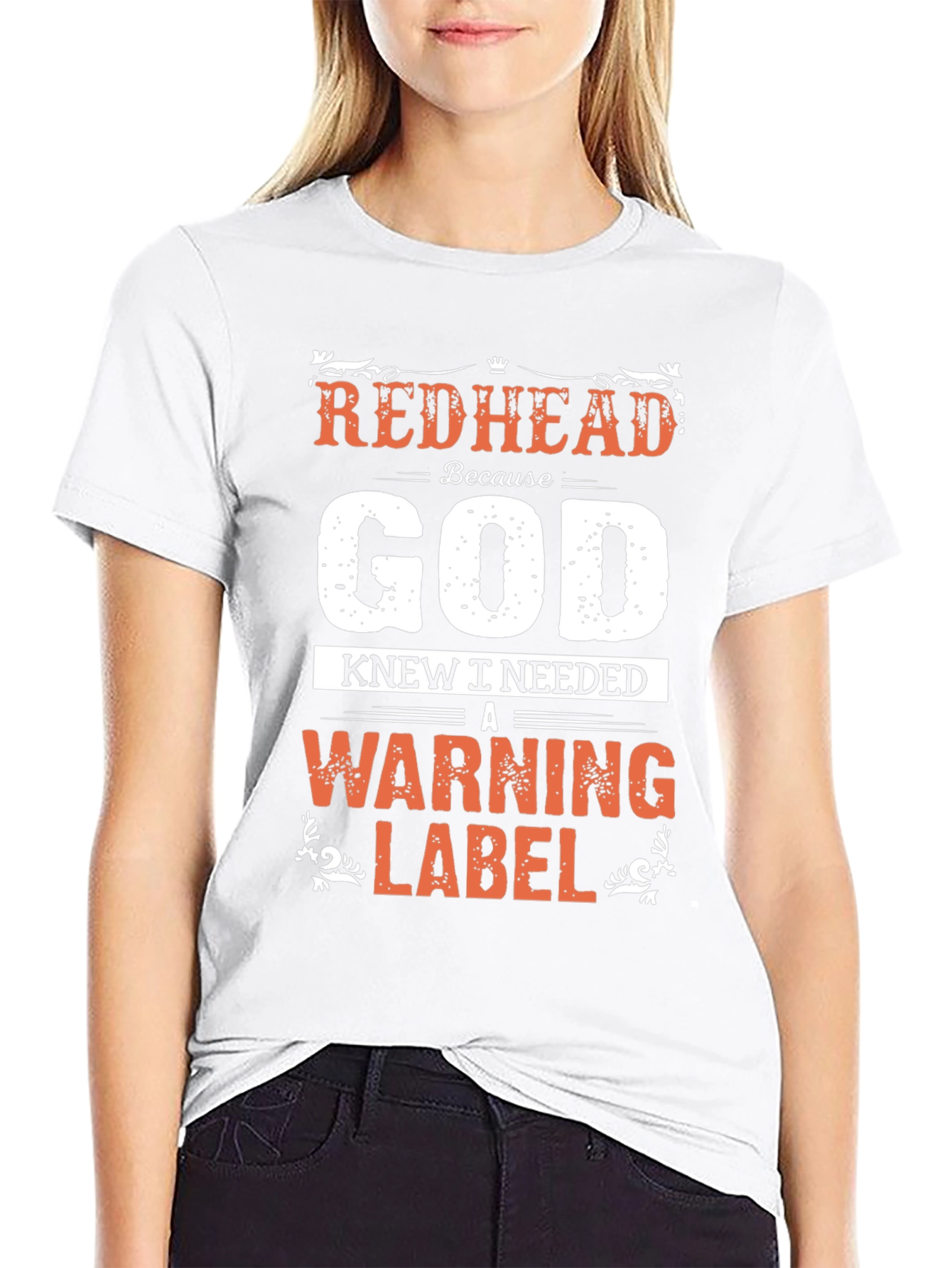 Redhead Warning Label T-Shirt