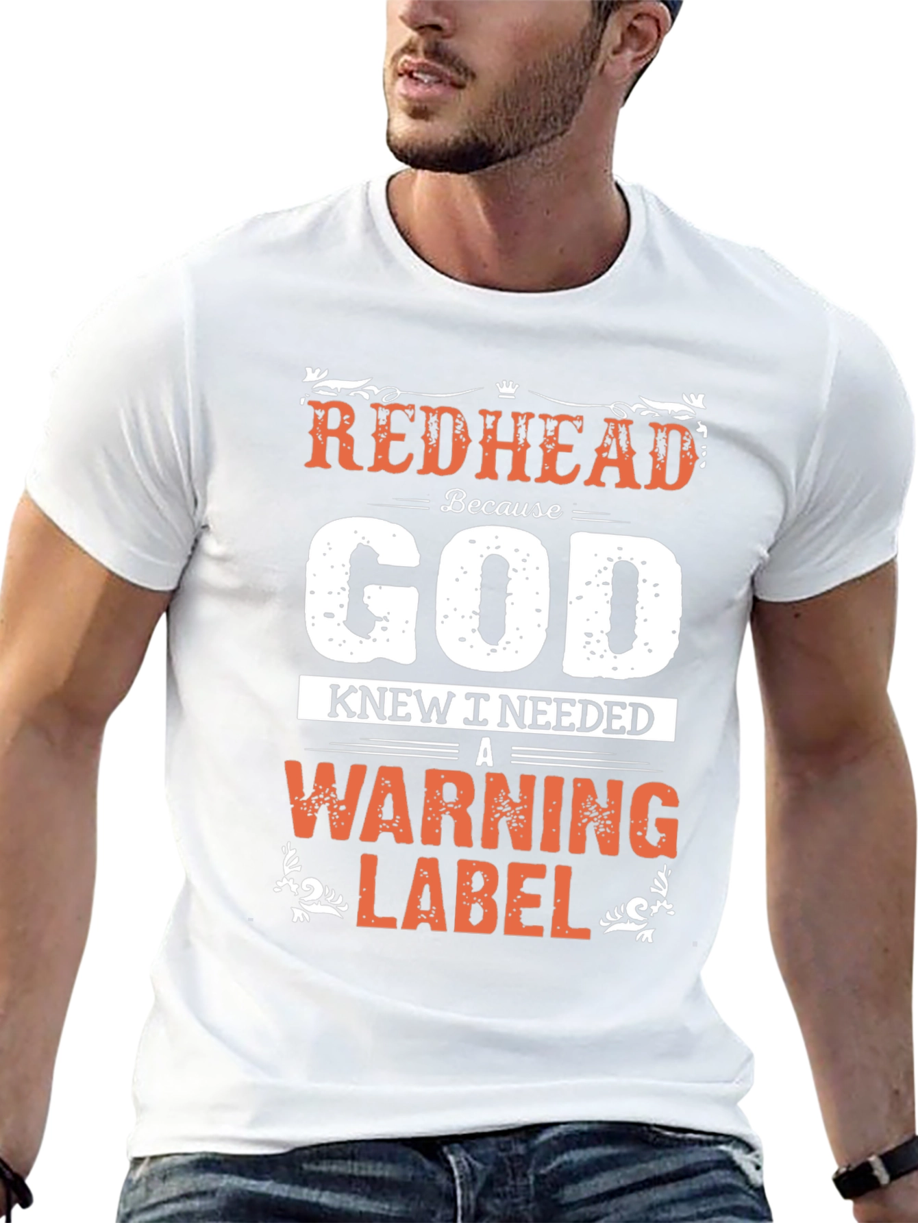 Redhead Warning Label T-Shirt