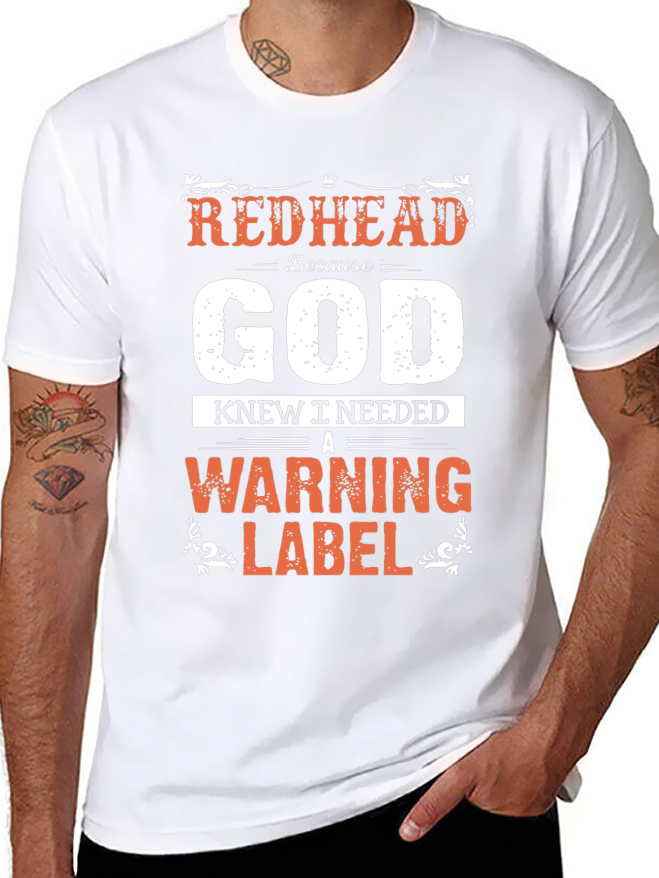 Redhead Warning Label T-Shirt