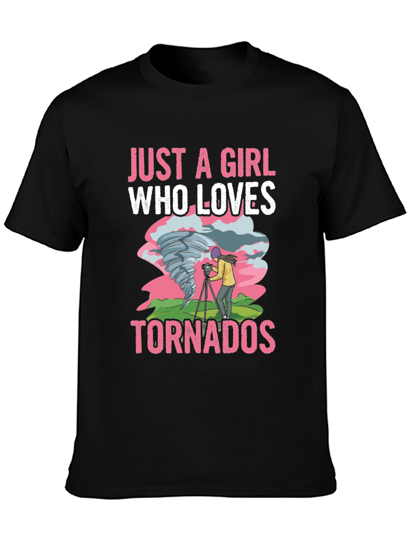 Just a Girl Who Loves Tornadoes T-Shirt