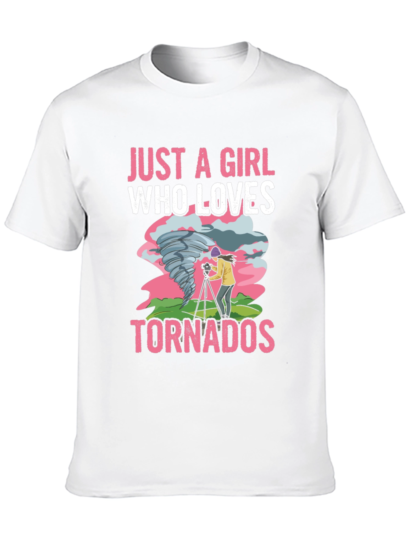 Just a Girl Who Loves Tornadoes T-Shirt