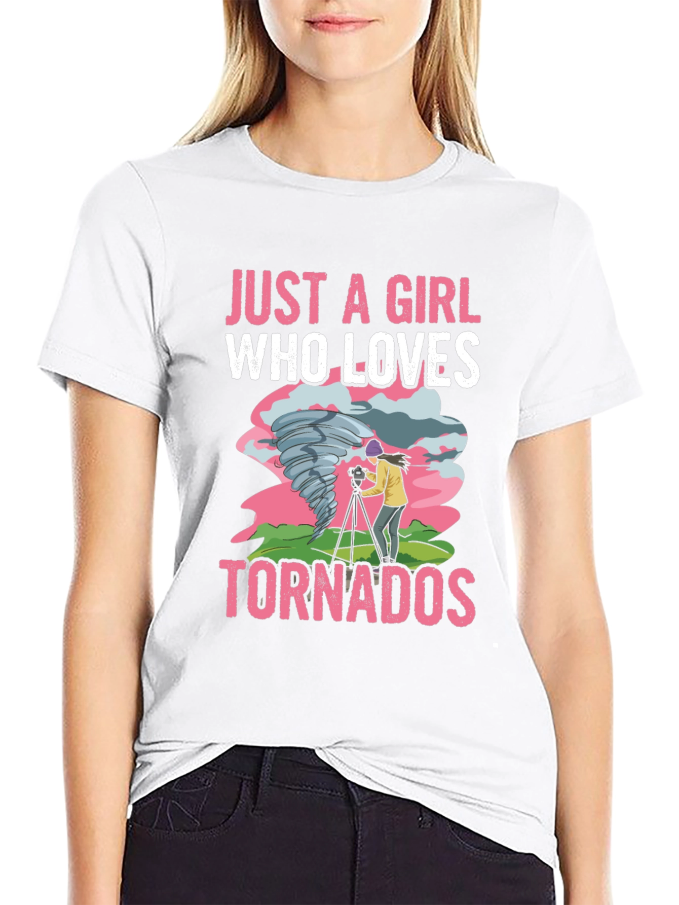 Just a Girl Who Loves Tornadoes T-Shirt