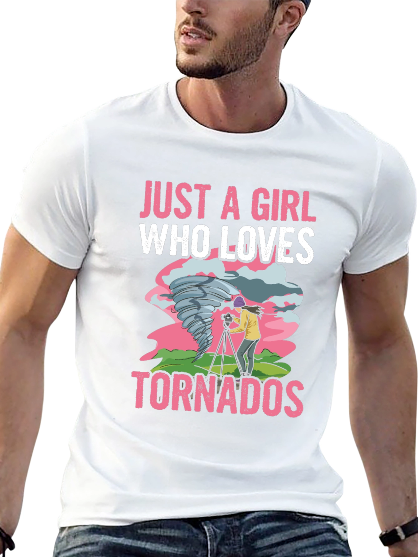 Just a Girl Who Loves Tornadoes T-Shirt