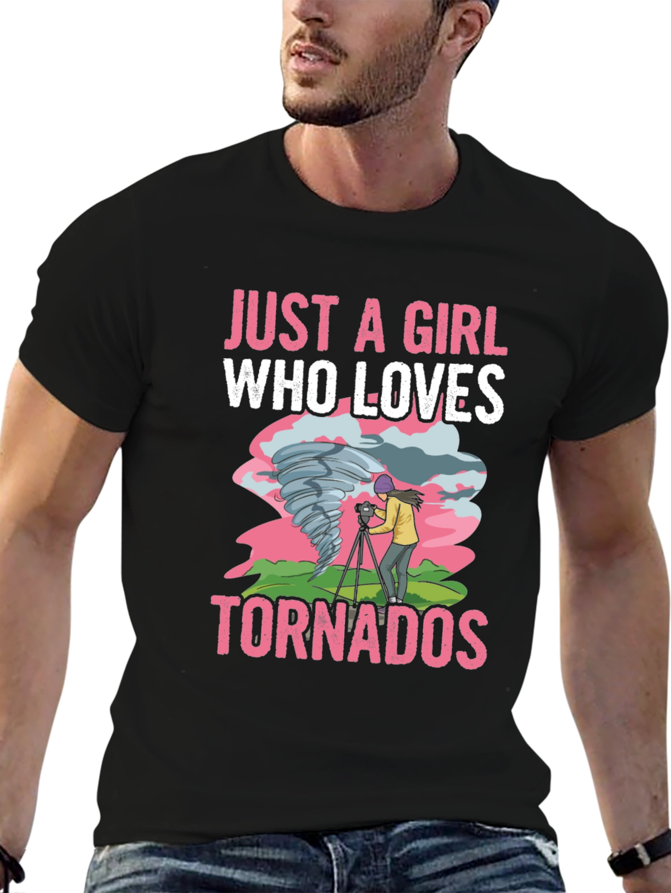 Just a Girl Who Loves Tornadoes T-Shirt