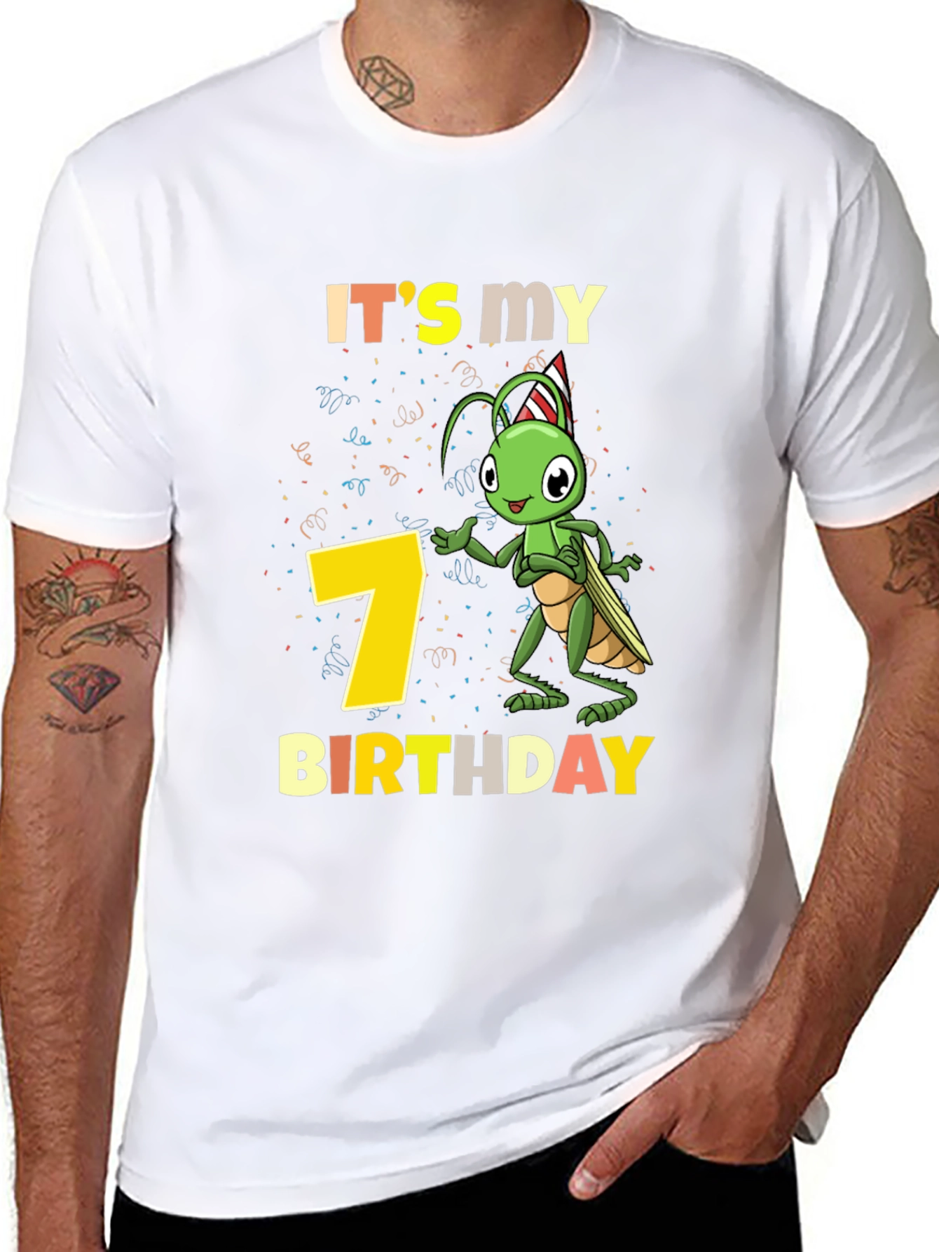 Its My 7th Birthday Grasshopper T-Shirt