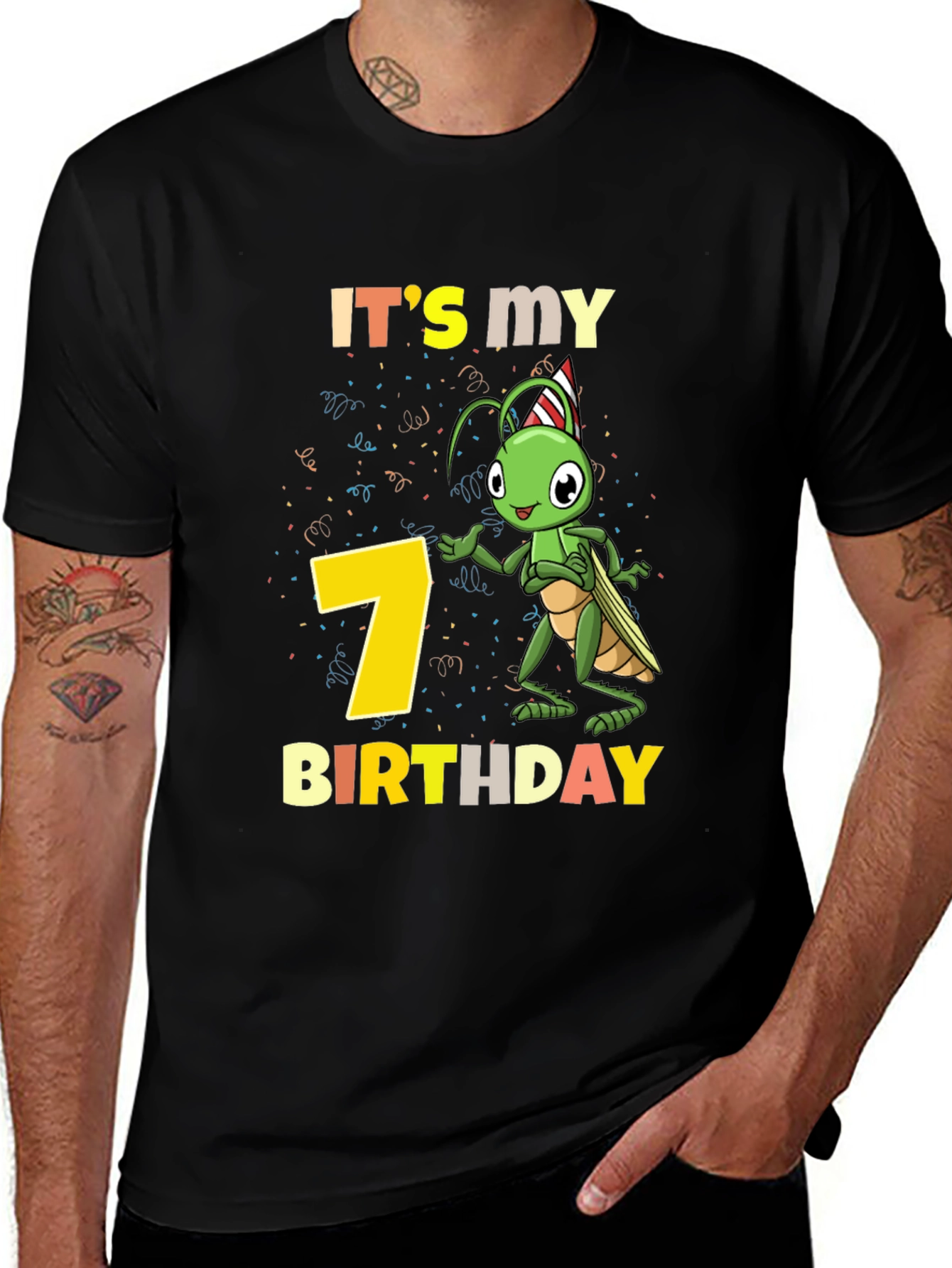 Its My 7th Birthday Grasshopper T-Shirt