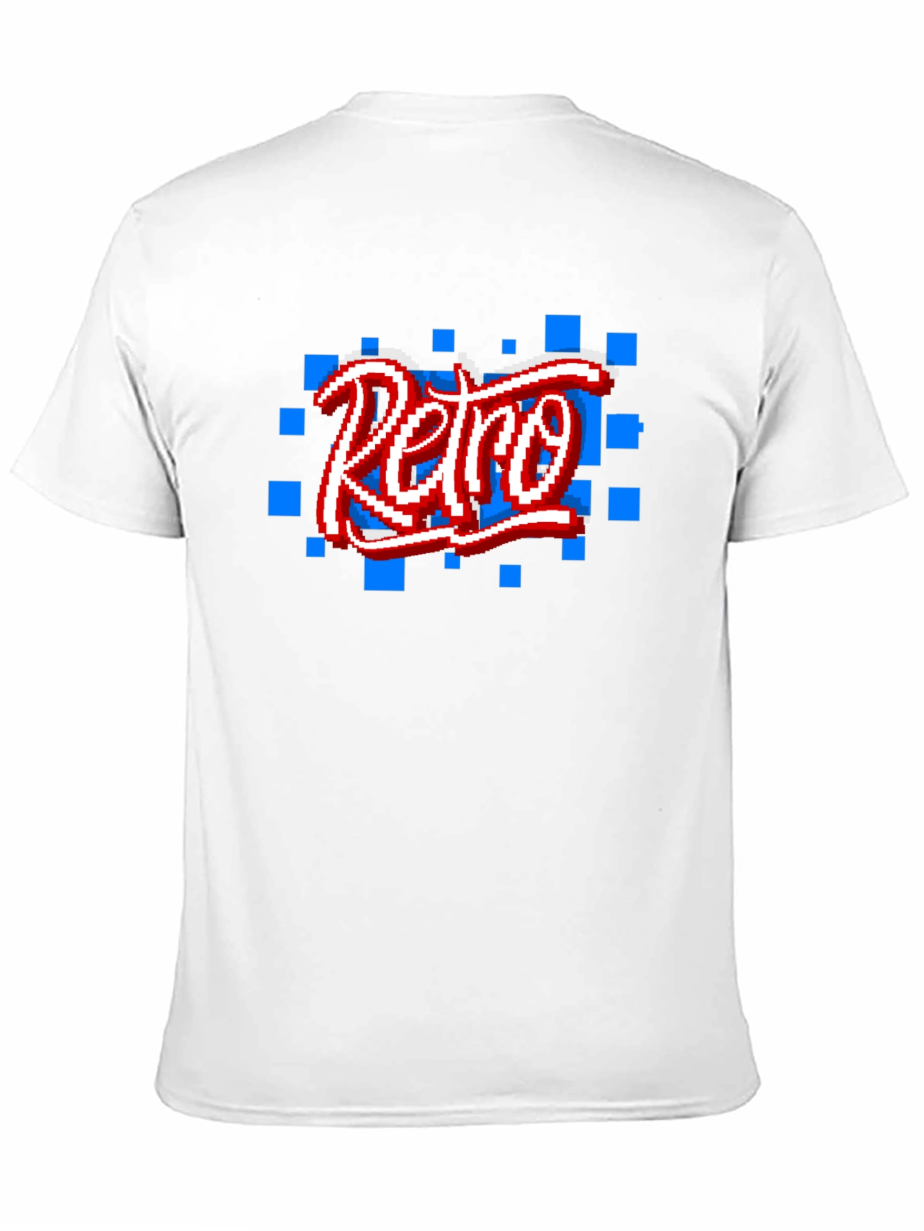 Retro Pixel Art Black T-Shirt