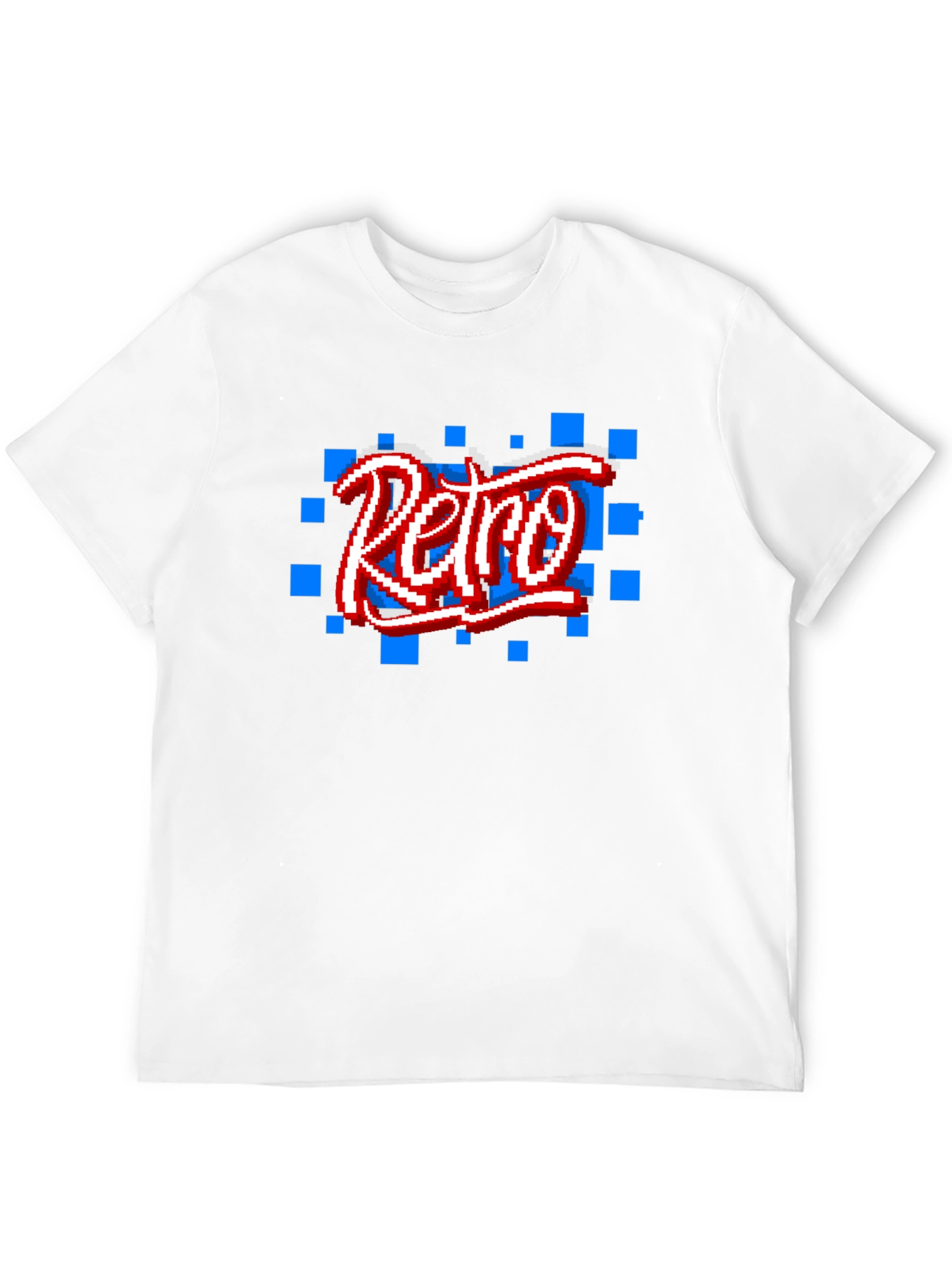 Retro Pixel Art Black T-Shirt
