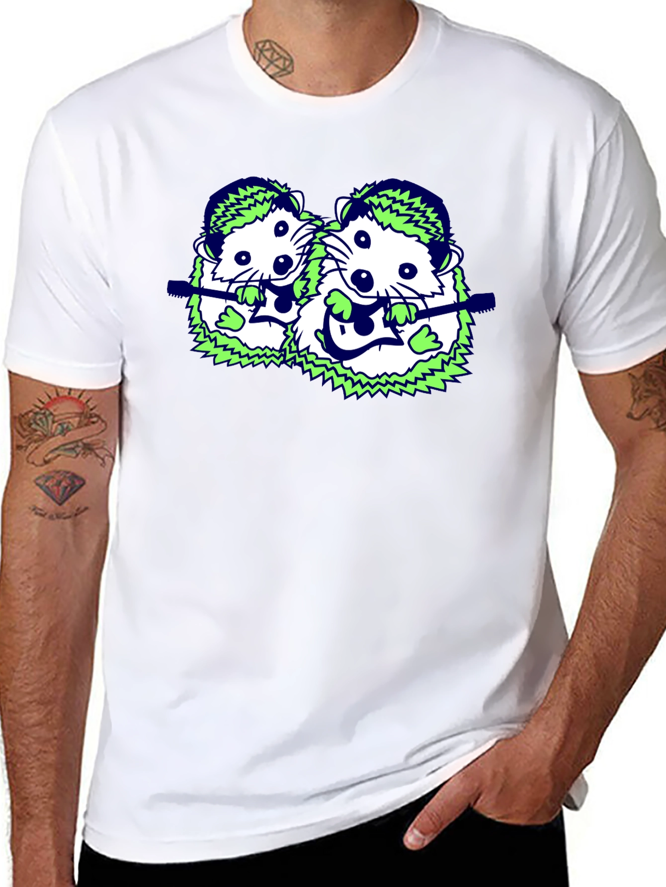 Quirky Hedgehog Band T-Shirt