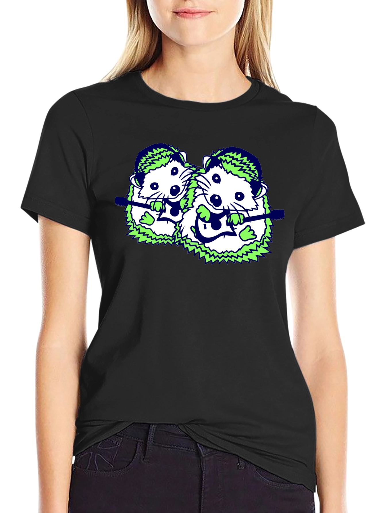 Quirky Hedgehog Band T-Shirt