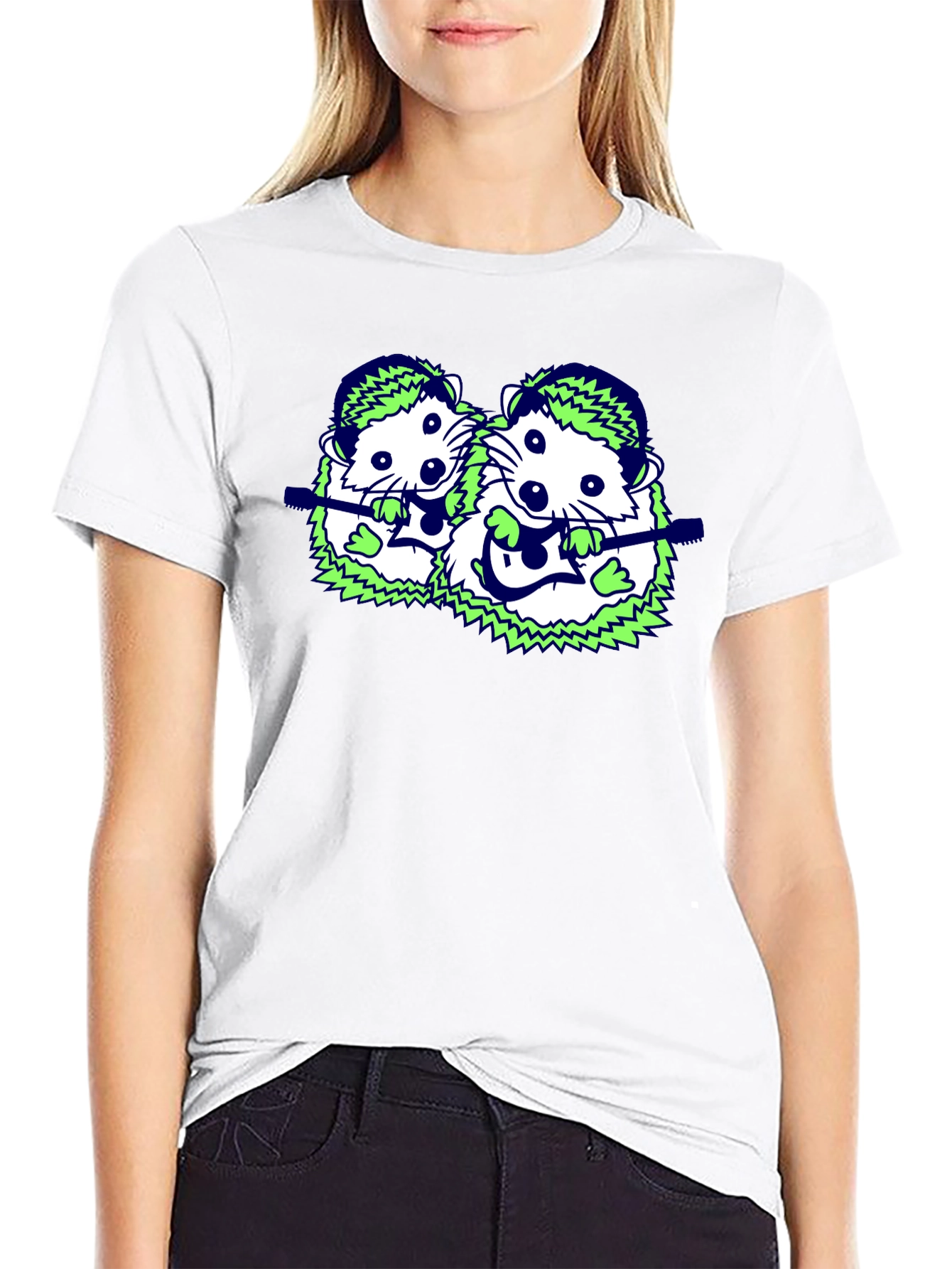 Quirky Hedgehog Band T-Shirt
