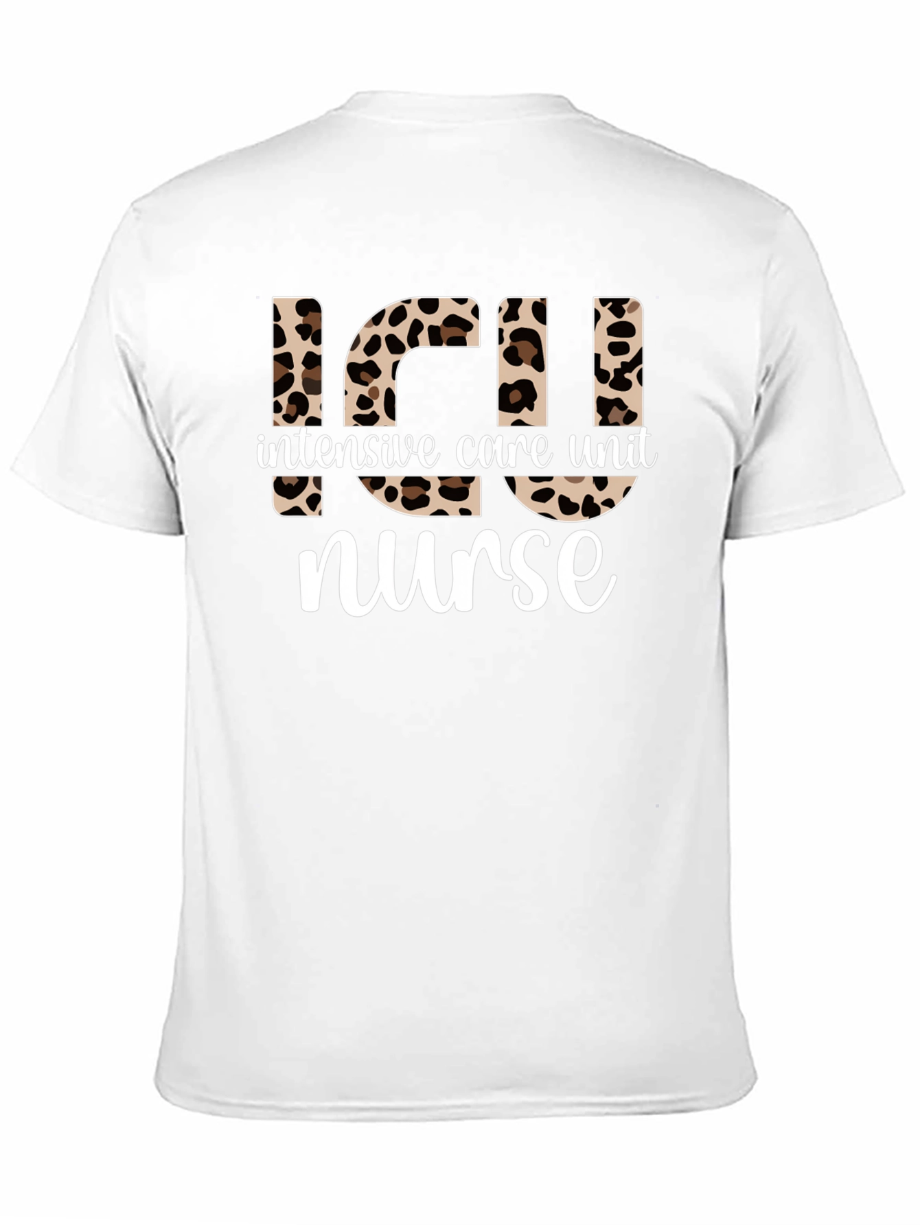ICU Nurse Leopard Print T-Shirt