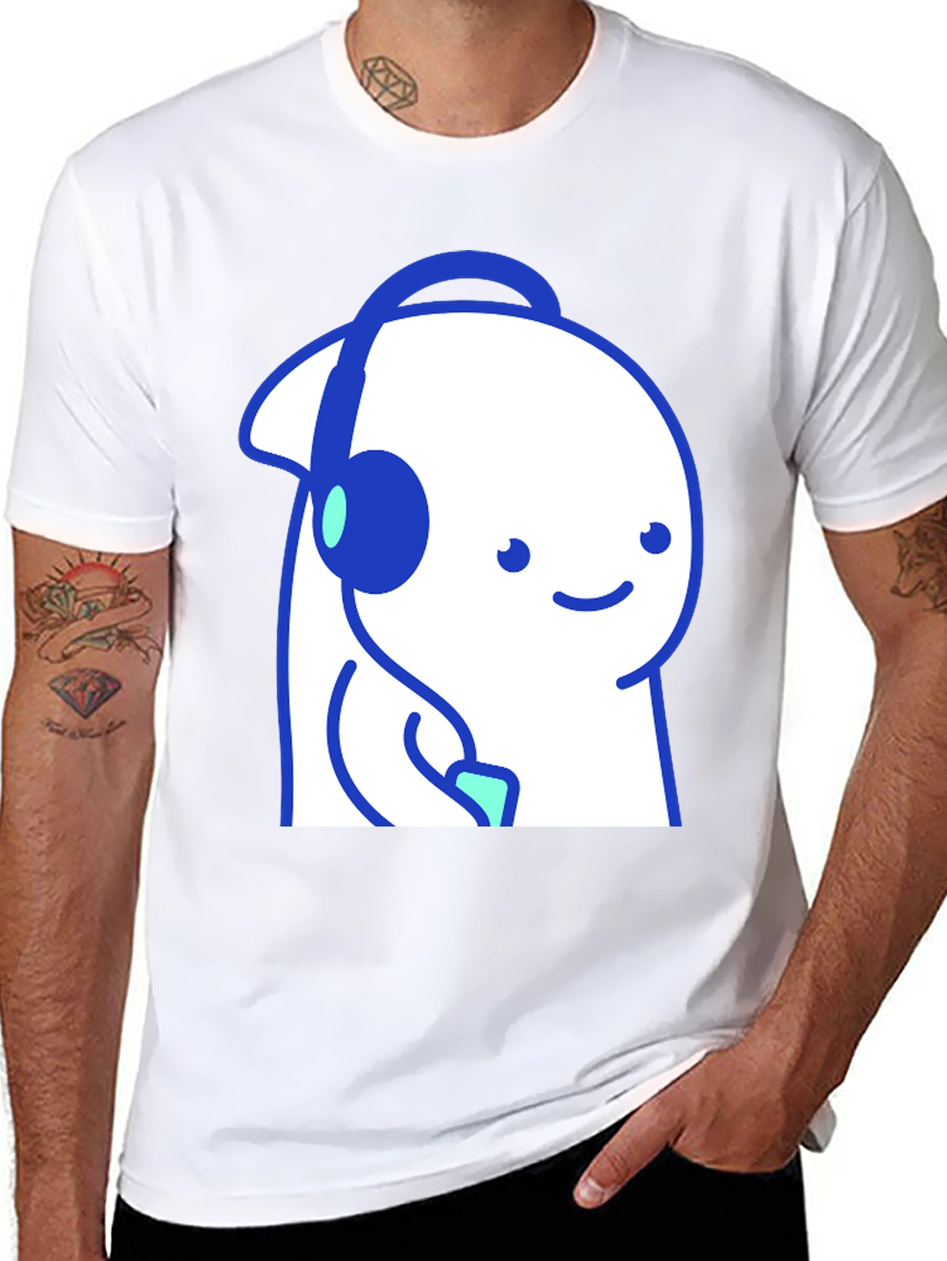 Cute Bloop T-Shirt - Black Cotton Blend