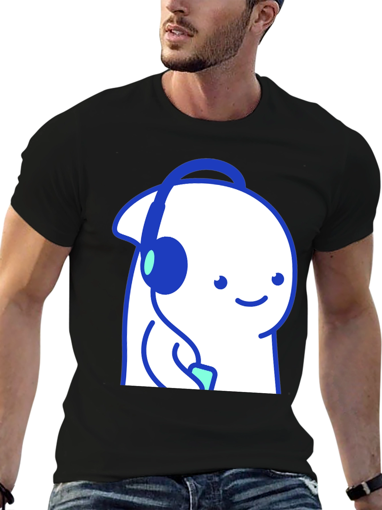 Cute Bloop T-Shirt - Black Cotton Blend