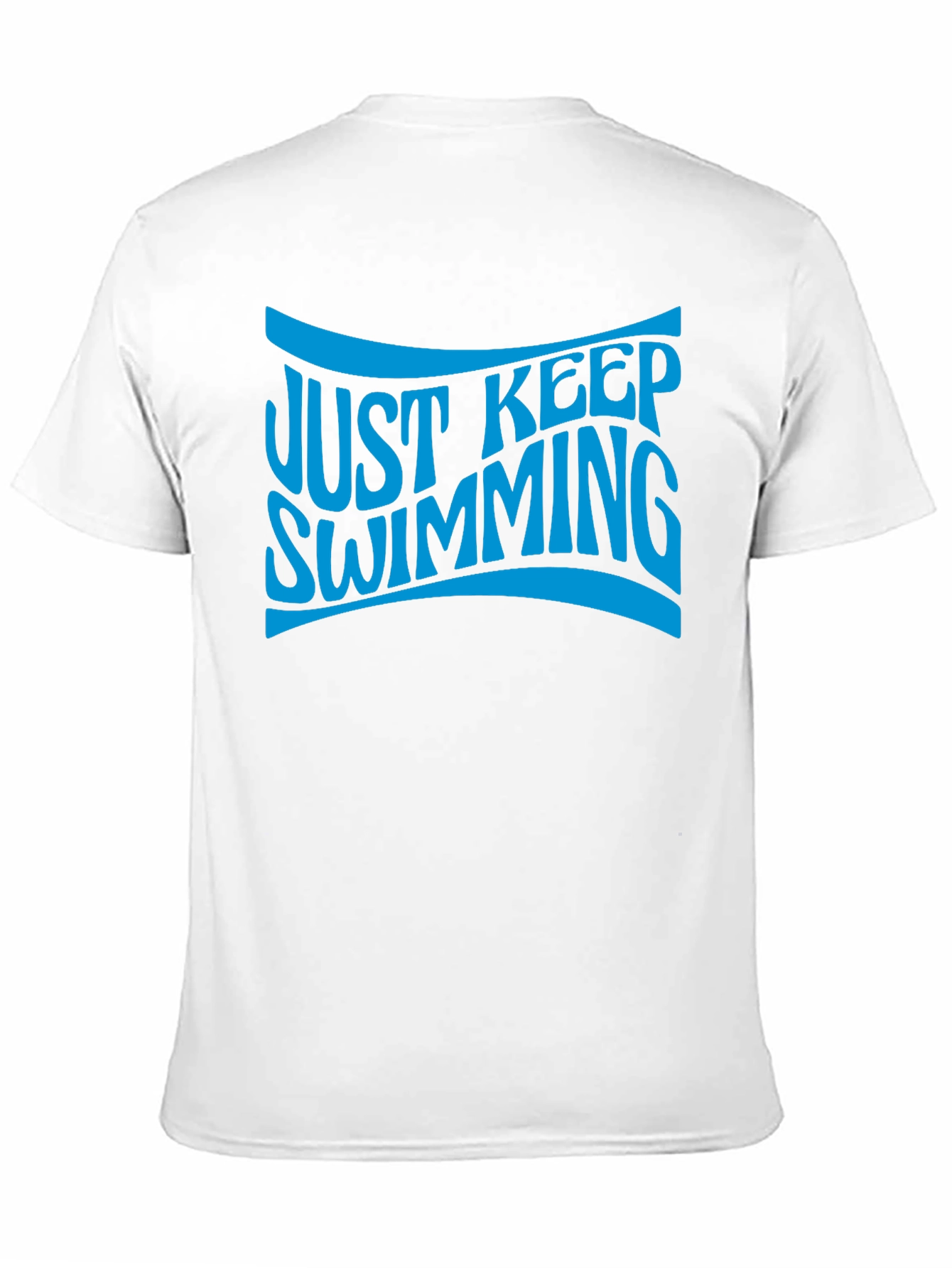 Just Keep Swimming Black Graphic T-Shirt