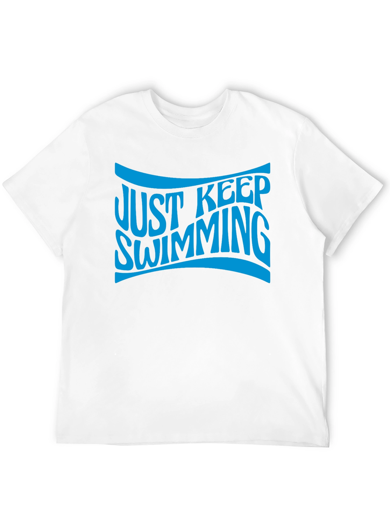 Just Keep Swimming Black Graphic T-Shirt