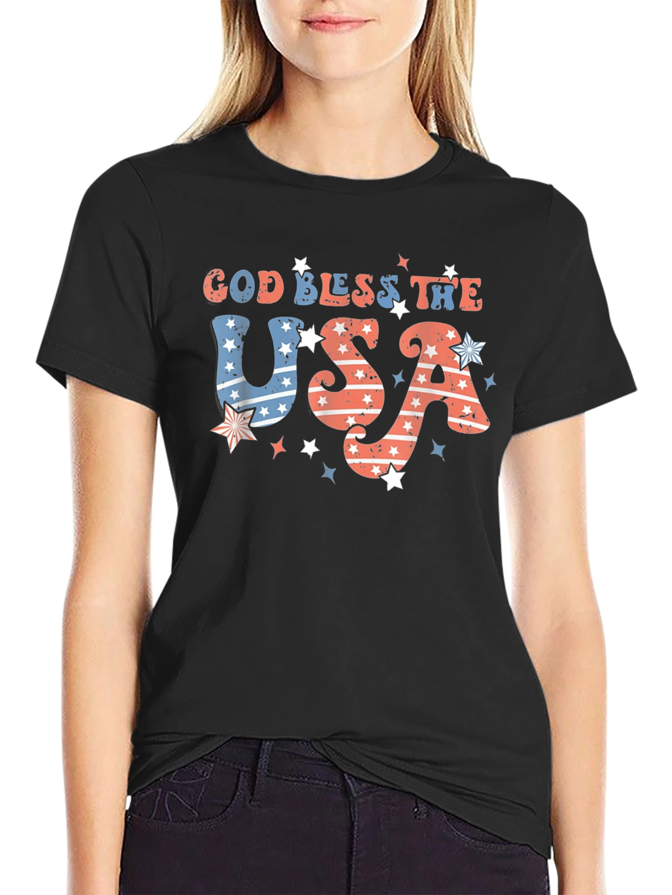 God Bless the USA Patriotic T-Shirt