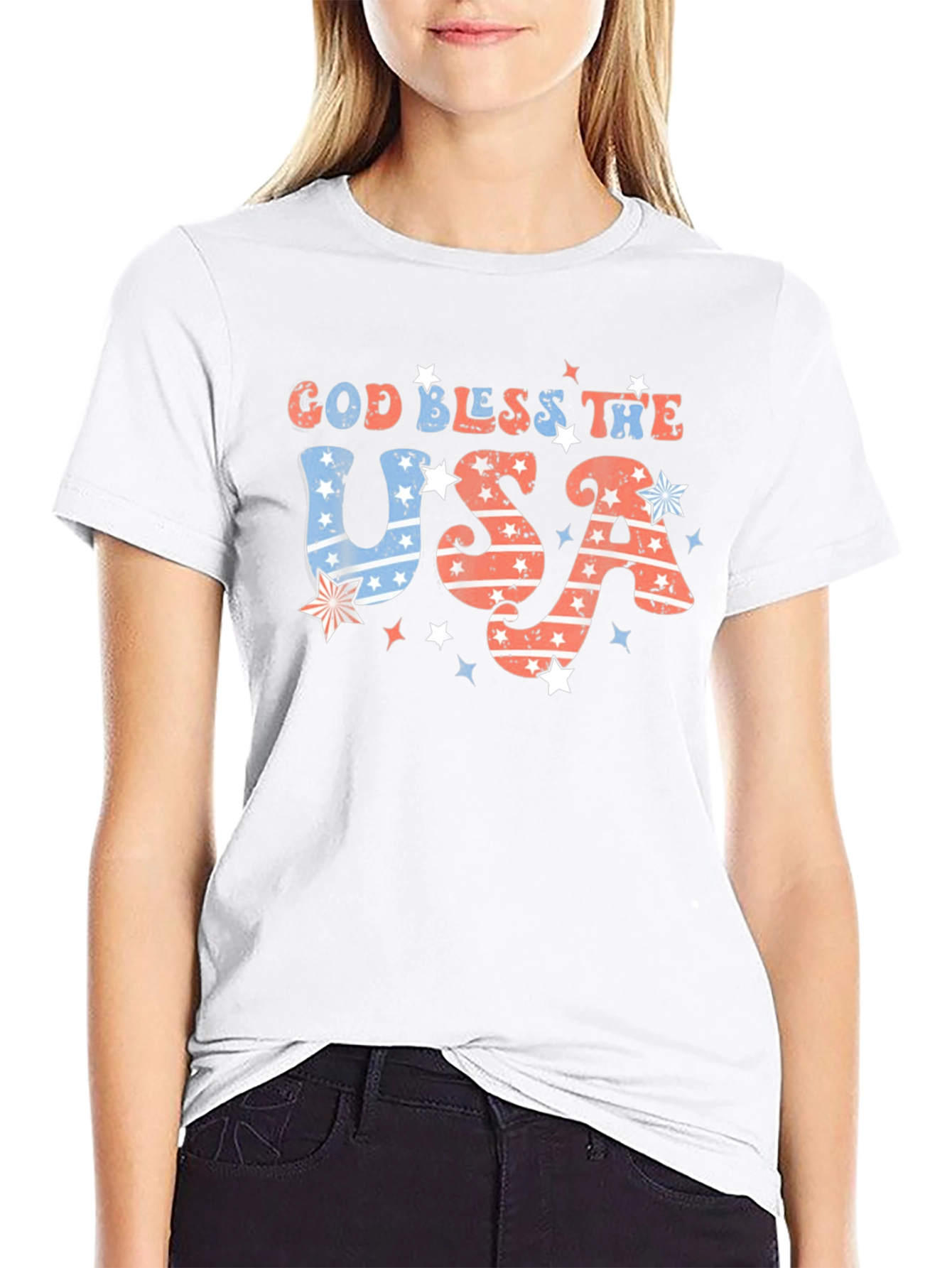 God Bless the USA Patriotic T-Shirt