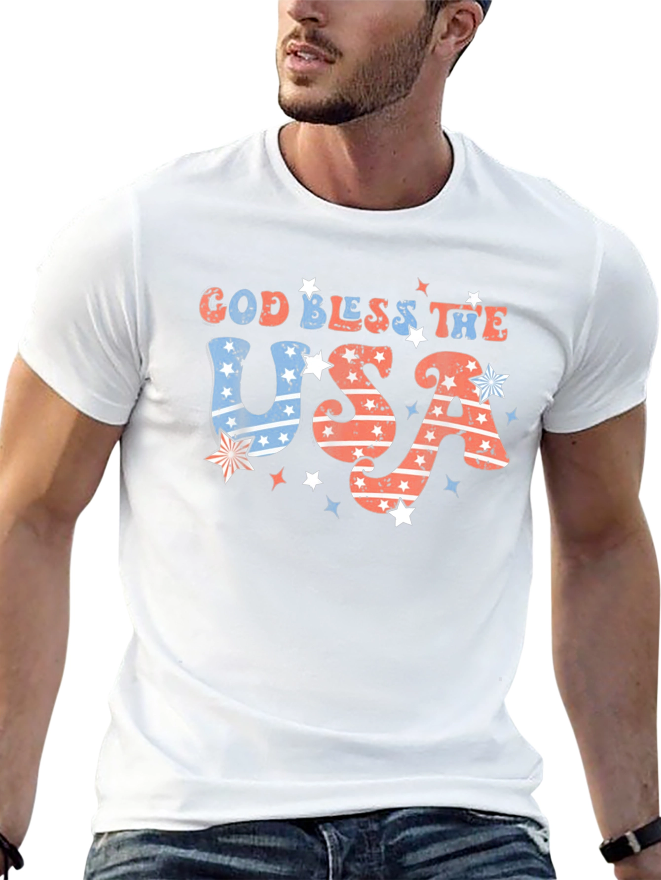 God Bless the USA Patriotic T-Shirt