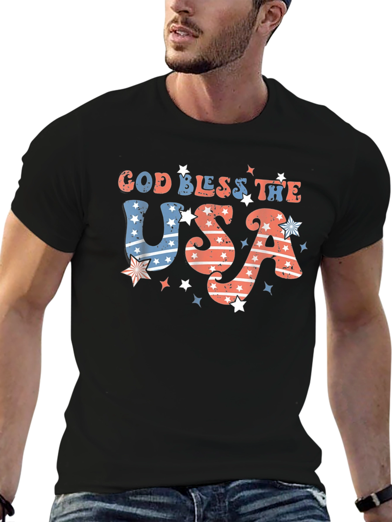 God Bless the USA Patriotic T-Shirt
