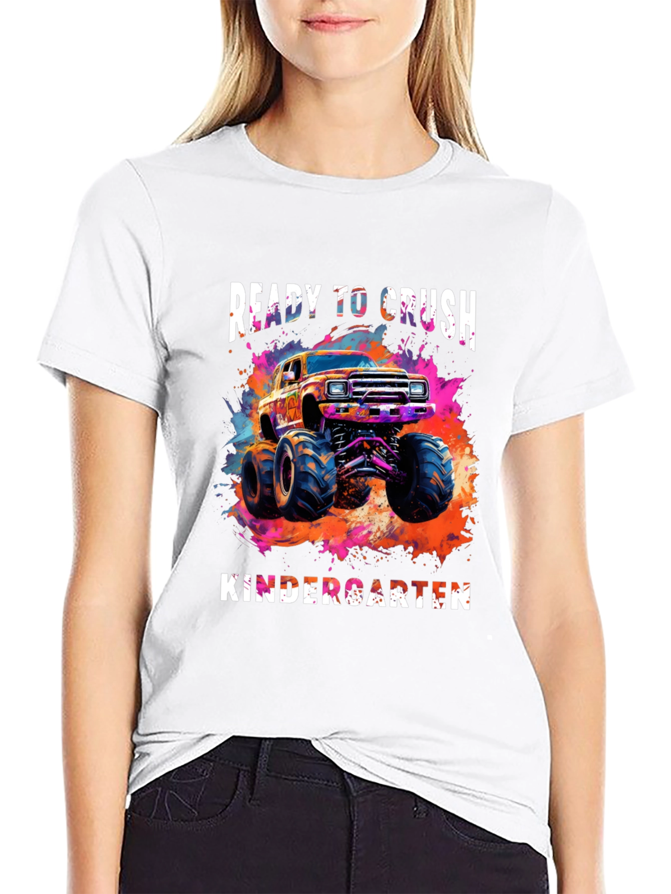 Ready to Crush Kindergarten Monster Truck Tee