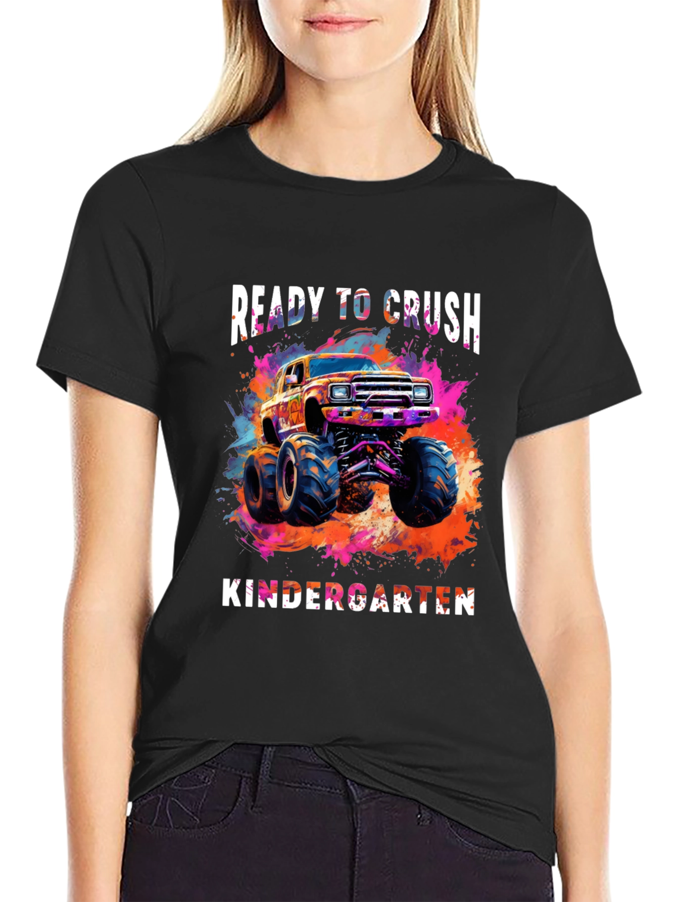 Ready to Crush Kindergarten Monster Truck Tee