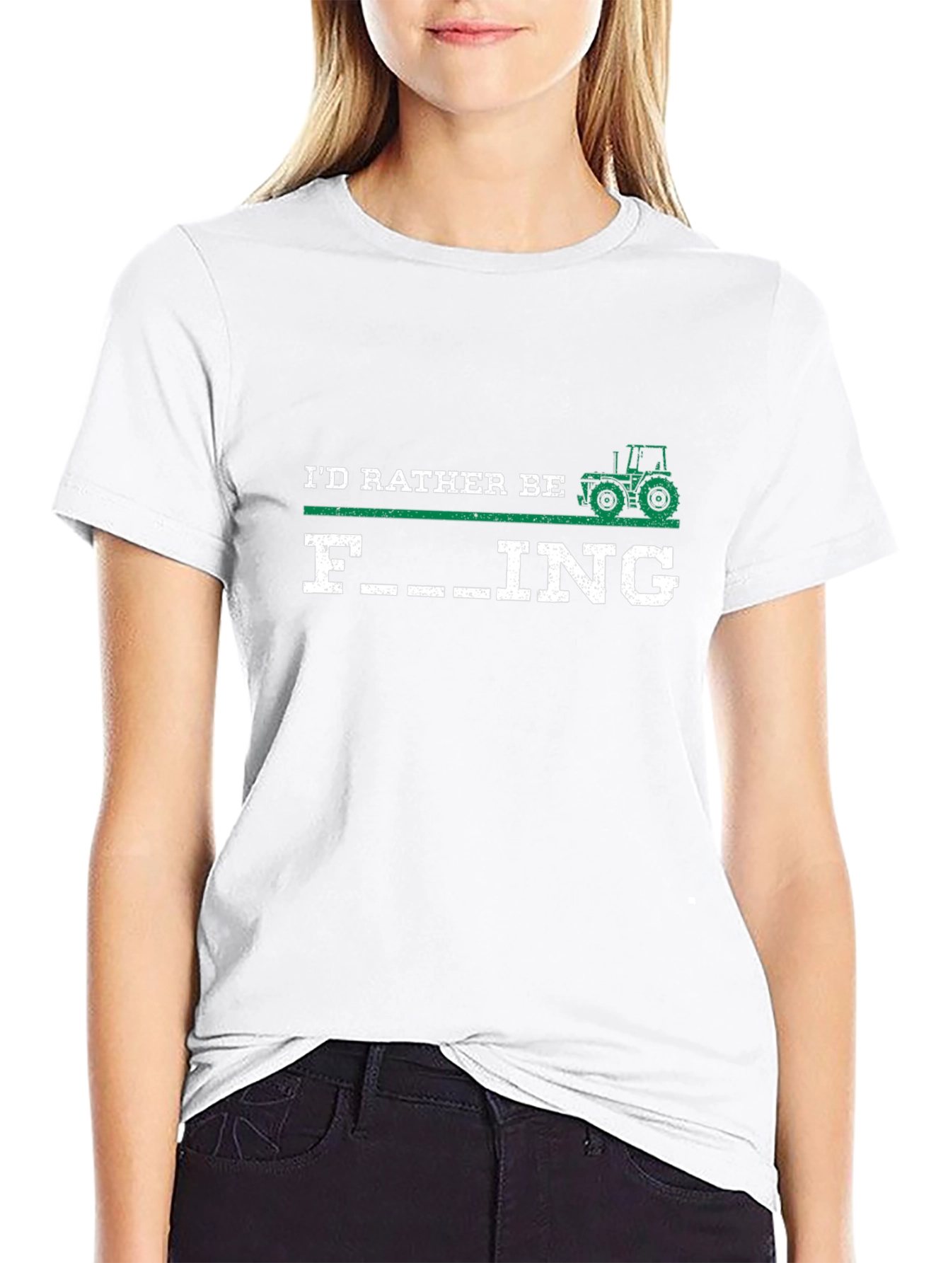 Funny Farmer T-Shirt - Id Rather Be Farming