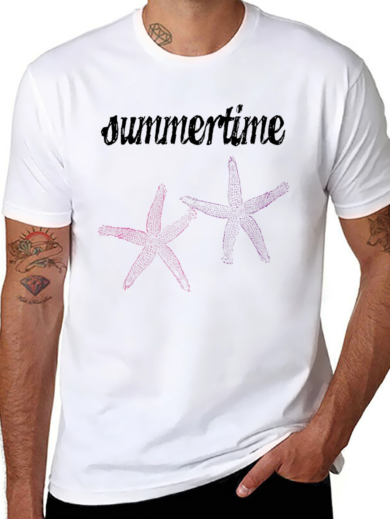 Summer Vibes Tee - Starfish Design