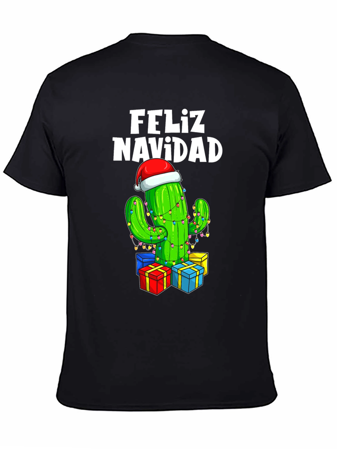 Feliz Navidad Cactus Christmas T-Shirt