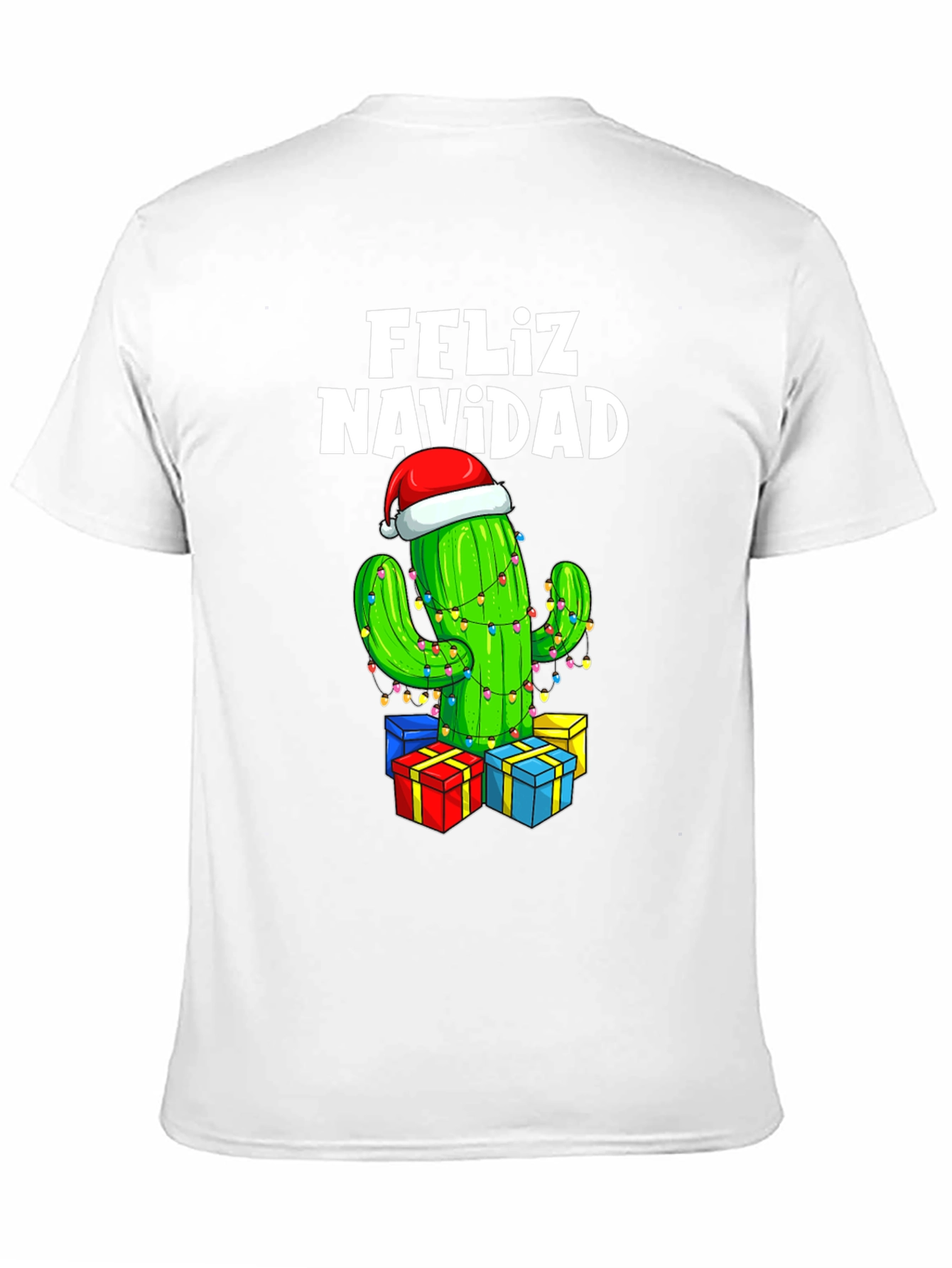 Feliz Navidad Cactus Christmas T-Shirt