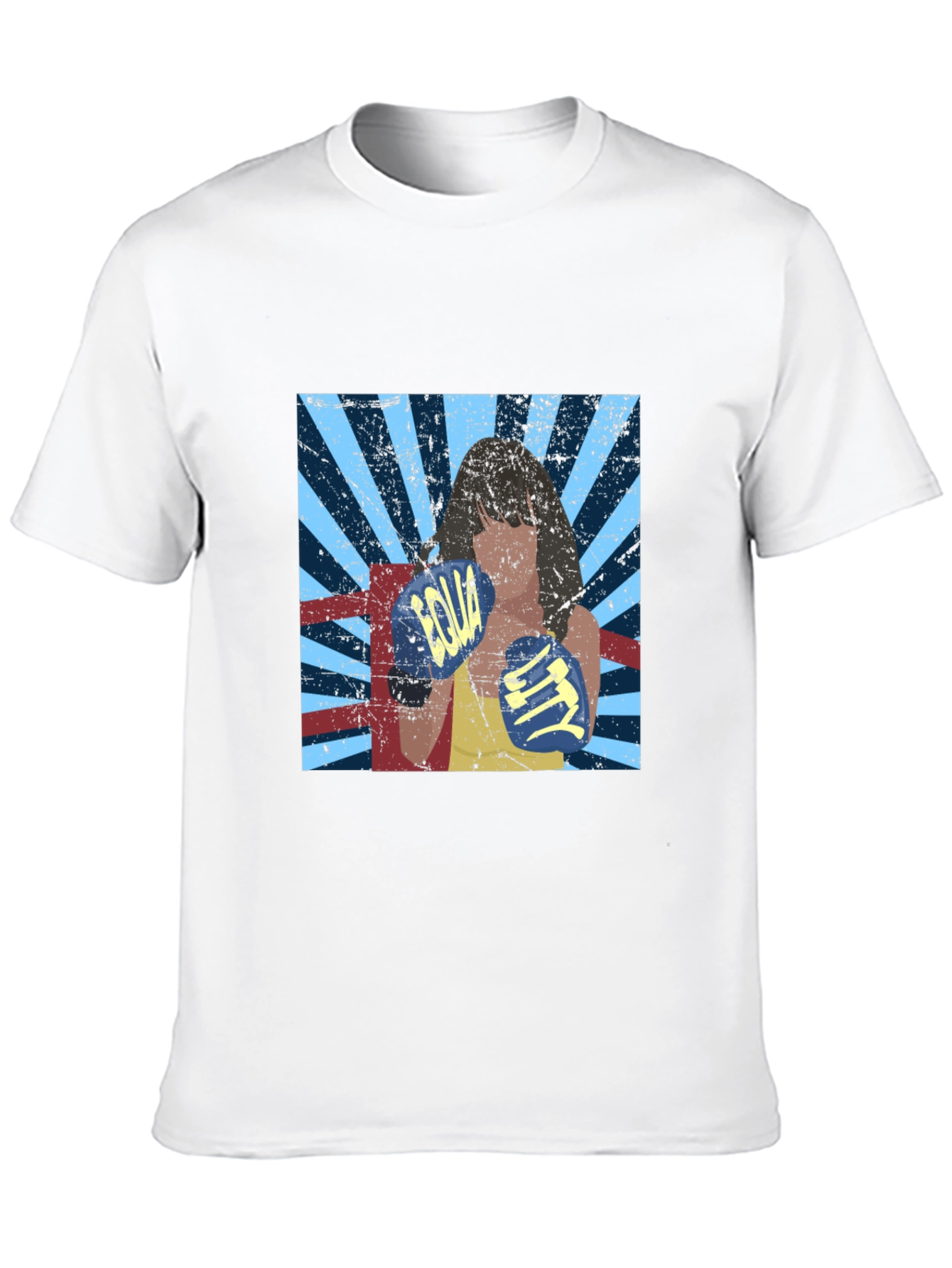 Retro Boxing Woman Graphic Tee - Equality Design