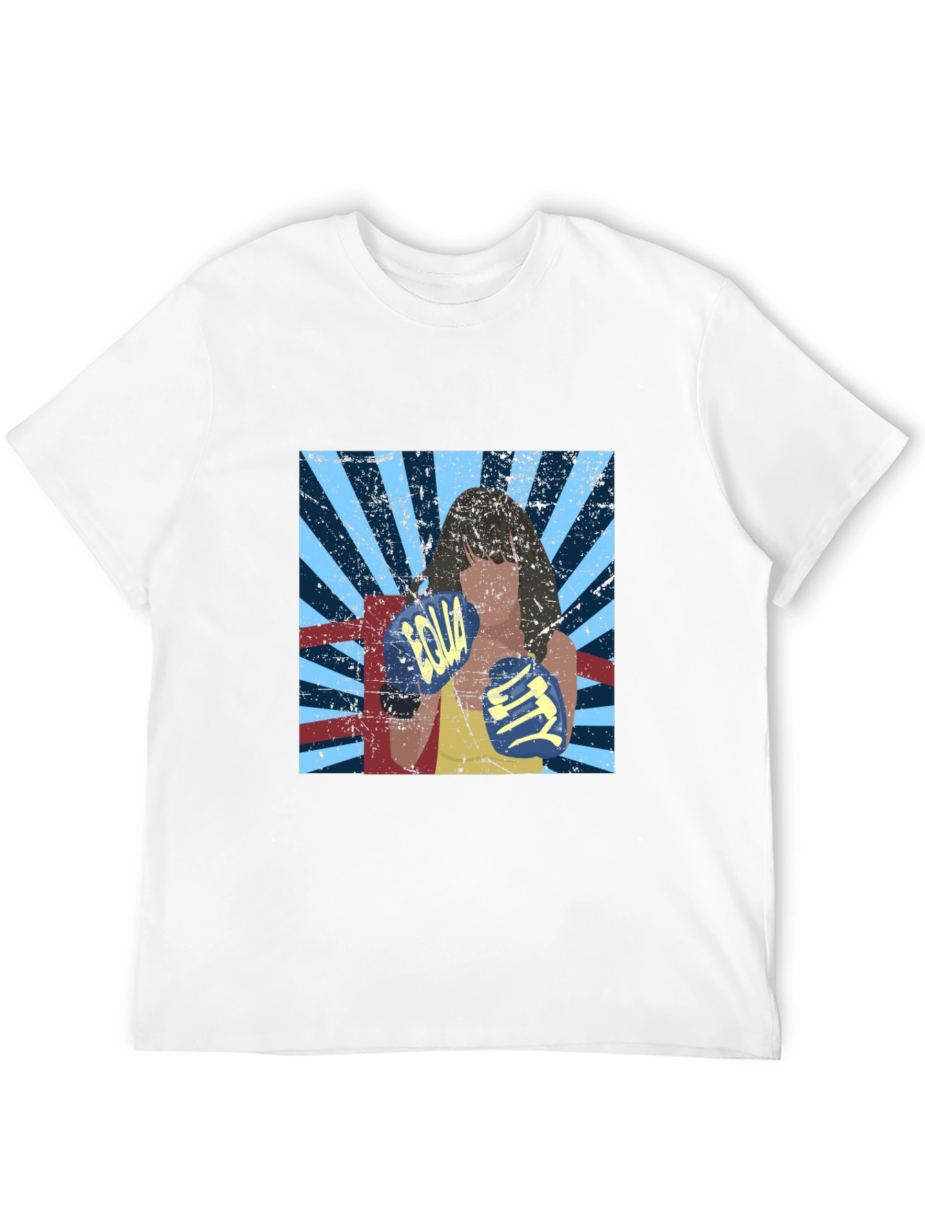 Retro Boxing Woman Graphic Tee - Equality Design