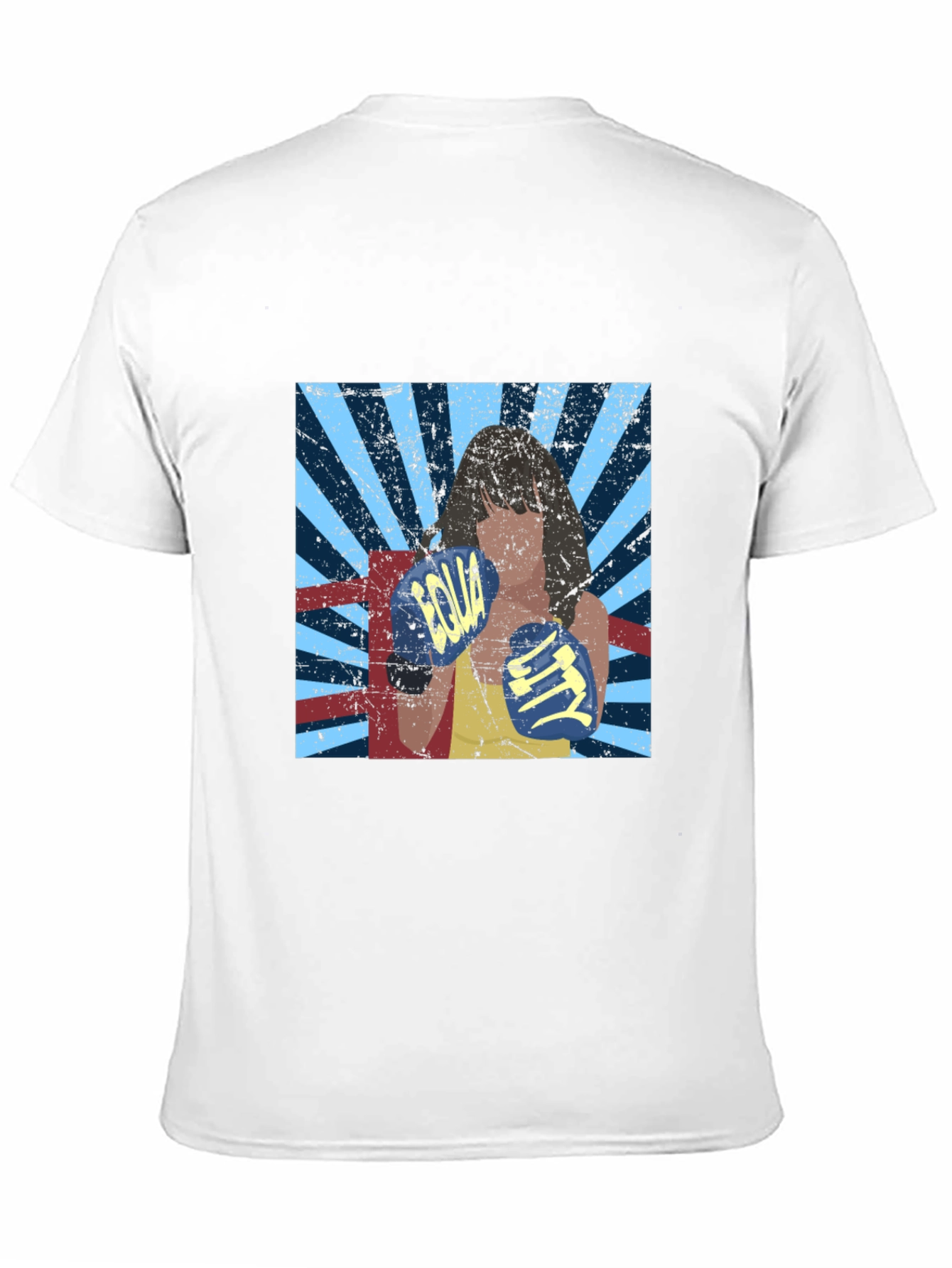 Retro Boxing Woman Graphic Tee - Equality Design