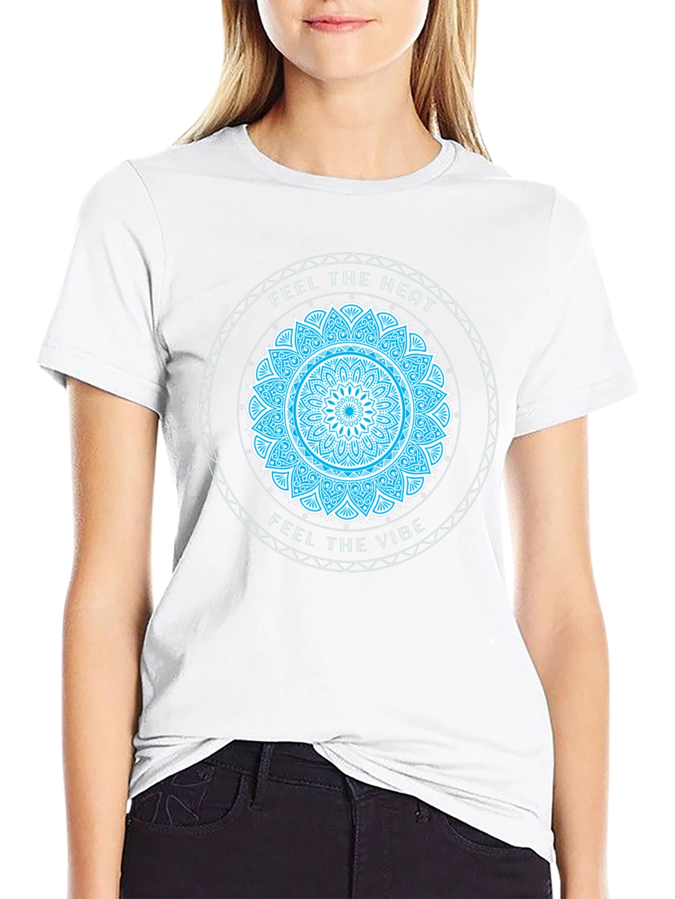 Feel The Heat Vibe Black Graphic Tee